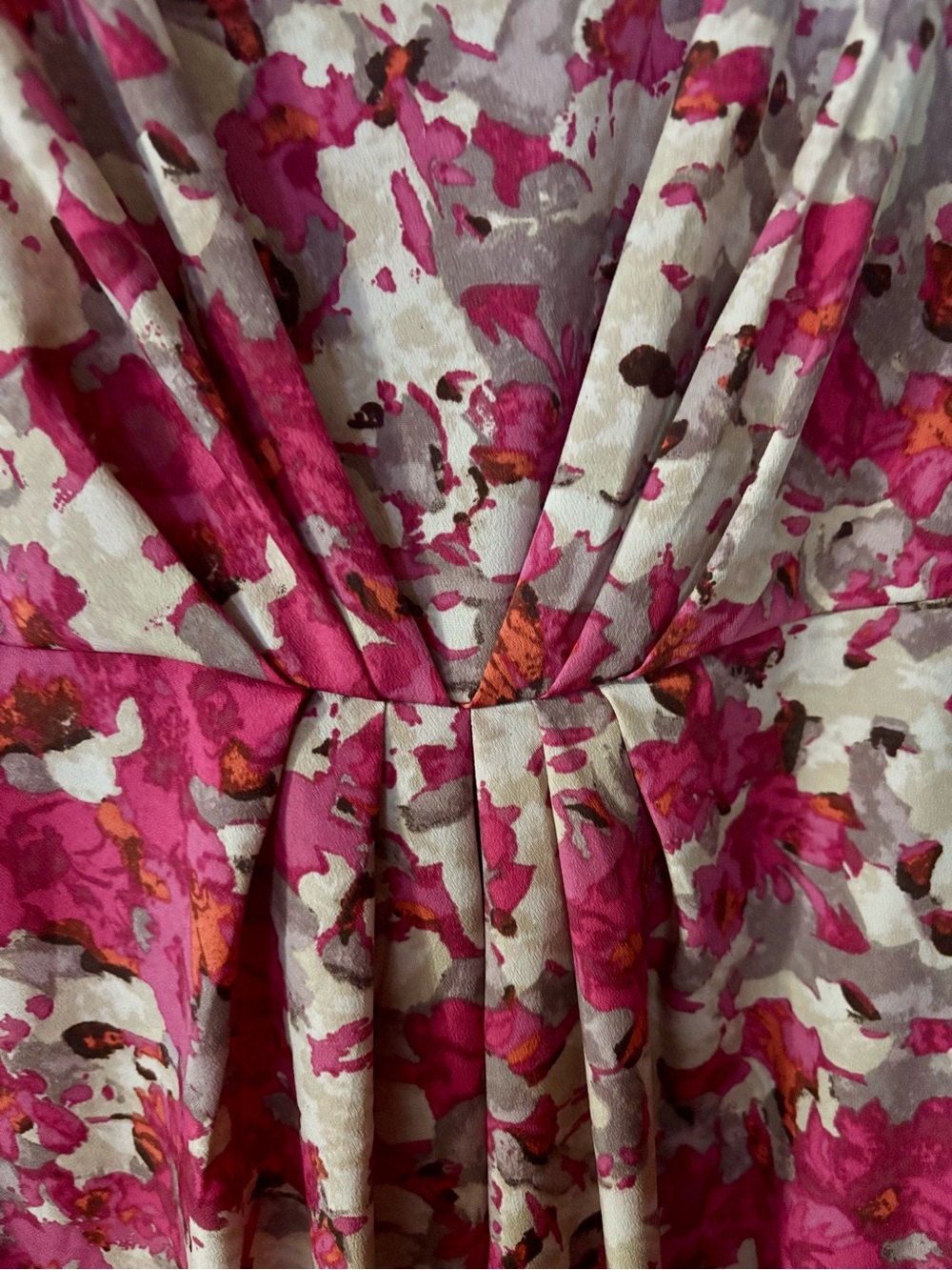 Forever 21 Pink and White Floral V-Neck Maxi Dress - Picture 5 of 5